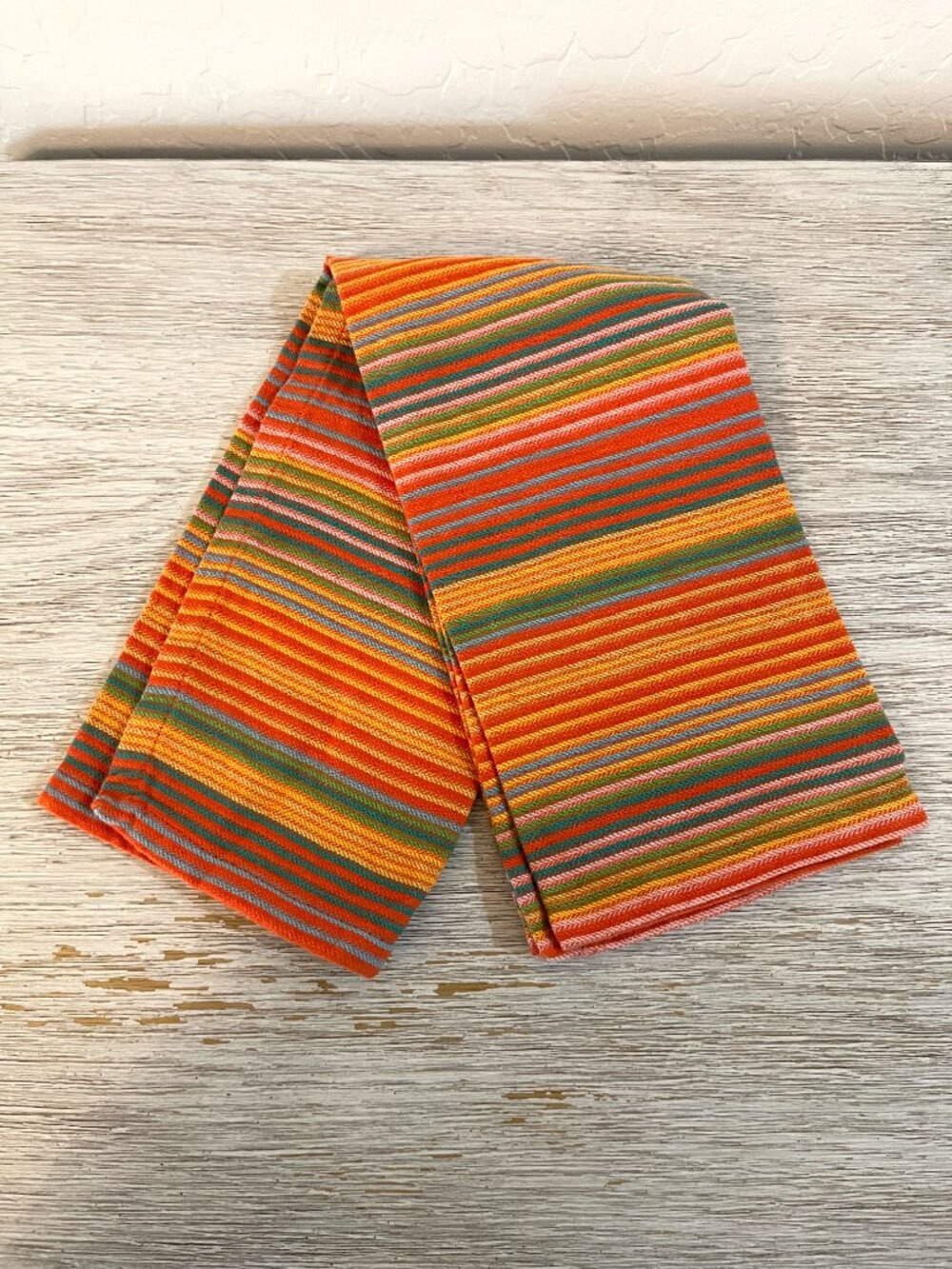 Pier 1 Imports Napkins Cloth Set of 4 Zesty Stripe Festive Bright